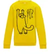 Детский Свитшот Simon's cat oops Солнечно желтый фото