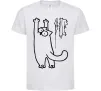 Детская футболка Simon's cat oops Белый фото