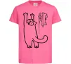 Детская футболка Simon's cat oops Ярко-розовый фото