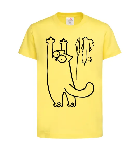 Детская футболка Simon's cat oops Лимонный фото