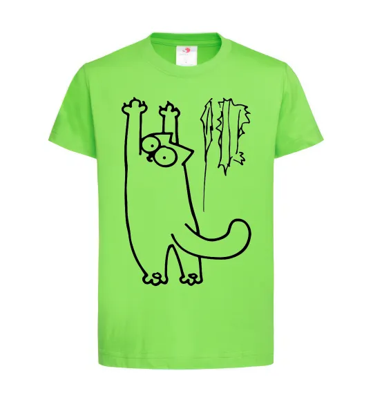 Детская футболка Simon's cat oops Лаймовый фото