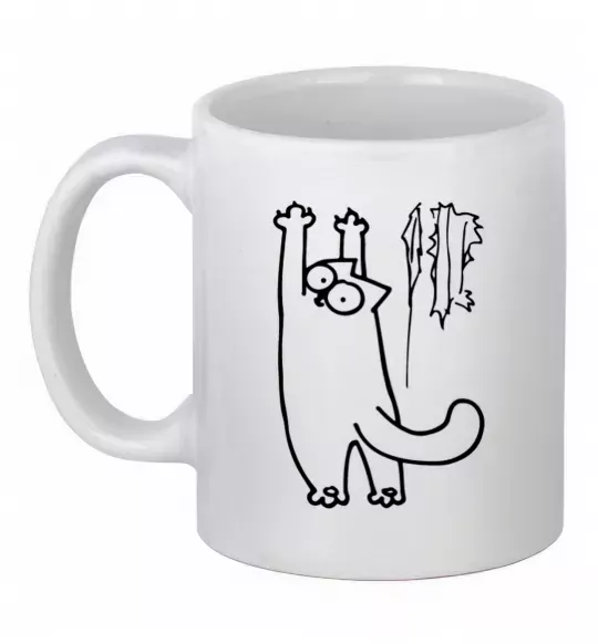 Чашка керамическая Simon's cat oops Белый фото