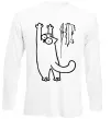 Лонгслив Simon's cat oops Белый фото