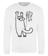 Світшот Simon's cat oops Білий фото