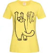 Жіноча футболка Simon's cat oops Лимонний фото