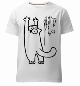 Мужская премиум футболка Simon's cat oops