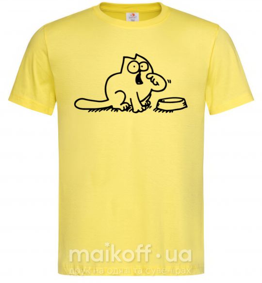 Чоловіча футболка Simon's cat hangry Лимонний фото