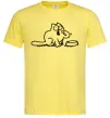 Мужская футболка Simon's cat hangry Лимонный фото