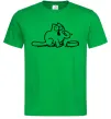 Мужская футболка Simon's cat hangry Зеленый фото