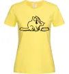Женская футболка Simon's cat hangry Лимонный Женская футболка Simon's cat hangry Лимонный фото