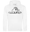 Мужская толстовка (худи) Simon's cat hangry Белый фото