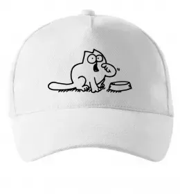 Кепка SIMON'S CAT з пташкою Белый фото