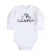 Детский боди Simon's cat hangry Белый фото