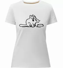 Жіноча преміум футболка Кіт Саймон читає Білий фото