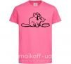 Детская футболка Simon's cat hangry Ярко-розовый фото