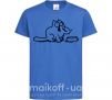 Детская футболка Simon's cat hangry Ярко-синий фото