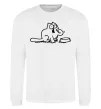 Свитшот Simon's cat hangry Белый фото
