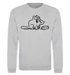 Свитшот Simon's cat hangry Серый меланж фото