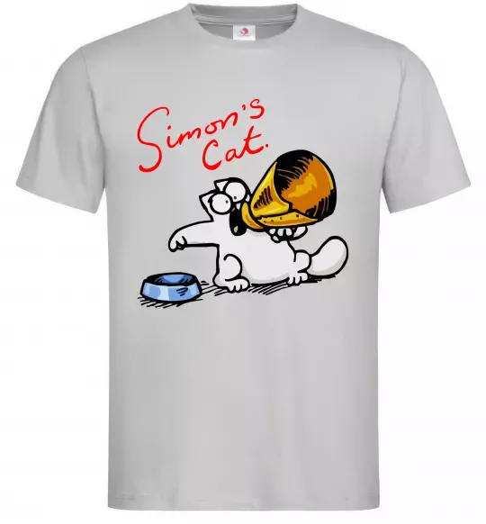 Мужская футболка Hungry Серый фото