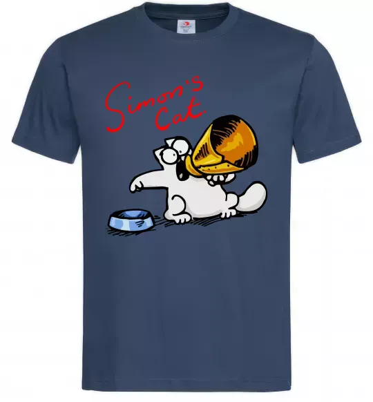 Мужская футболка Hungry Темно-синий фото