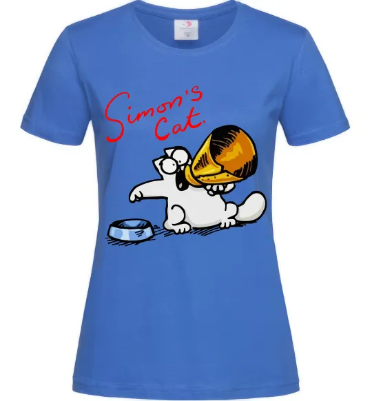 Женская футболка Hungry Ярко-синий фото