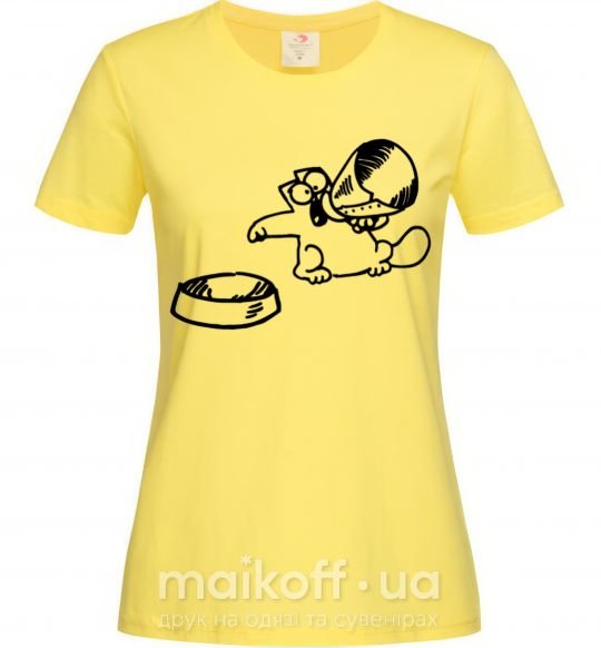 Жіноча футболка Hungry Лимонний фото