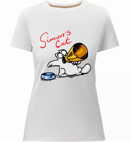 Жіноча преміум футболка Hungry Білий фото