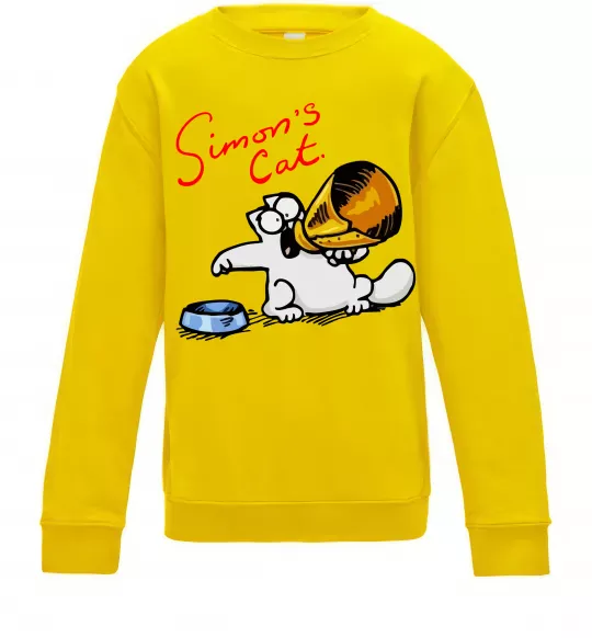 Дитячий світшот Hungry Сонячно жовтий фото