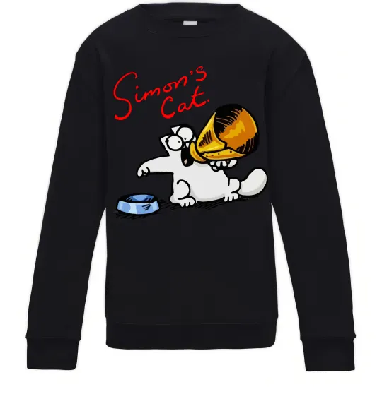 Дитячий світшот Hungry Чорний фото