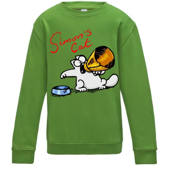 Дитячий світшот Hungry Лаймовий фото