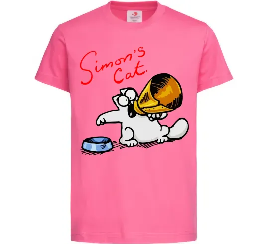 Дитяча футболка Hungry Яскраво-рожевий фото