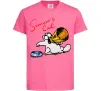 Дитяча футболка Hungry Яскраво-рожевий фото