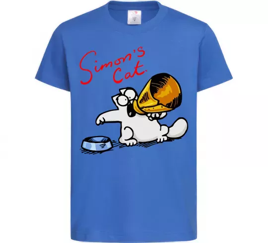 Дитяча футболка Hungry Яскраво-синій фото