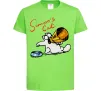 Дитяча футболка Hungry Лаймовий фото