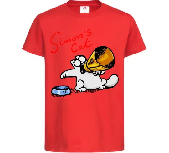 Дитяча футболка Hungry Червоний фото