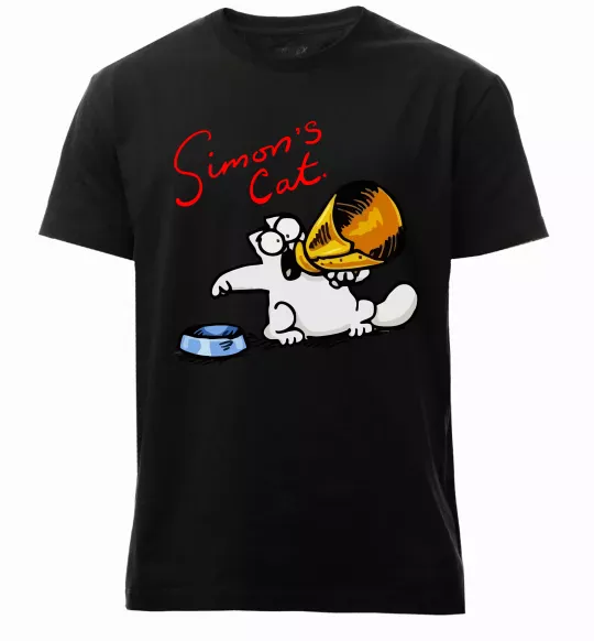 Чоловіча преміум футболка Hungry Чорний фото