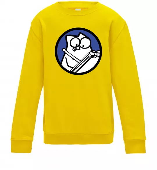 Детский Свитшот Paint Солнечно желтый фото