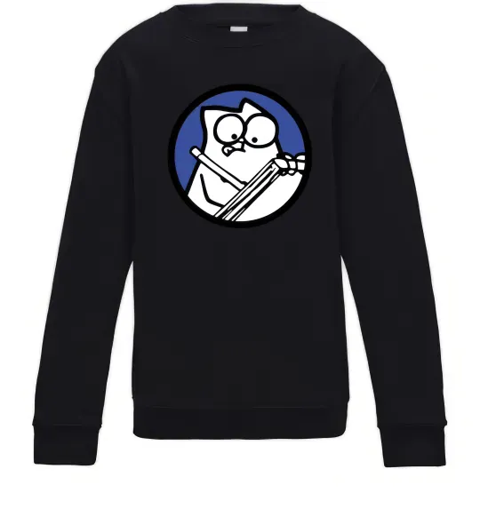 Детский Свитшот Paint Черный фото