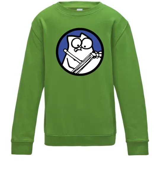 Детский Свитшот Paint Лаймовый фото