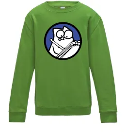 Детский Свитшот Paint Лаймовый фото
