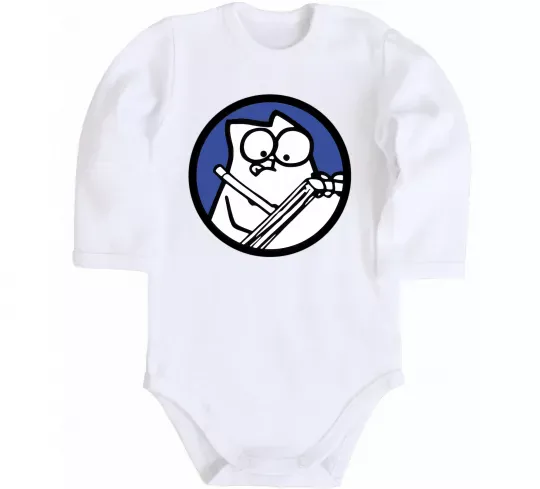 Детский боди Paint Белый фото