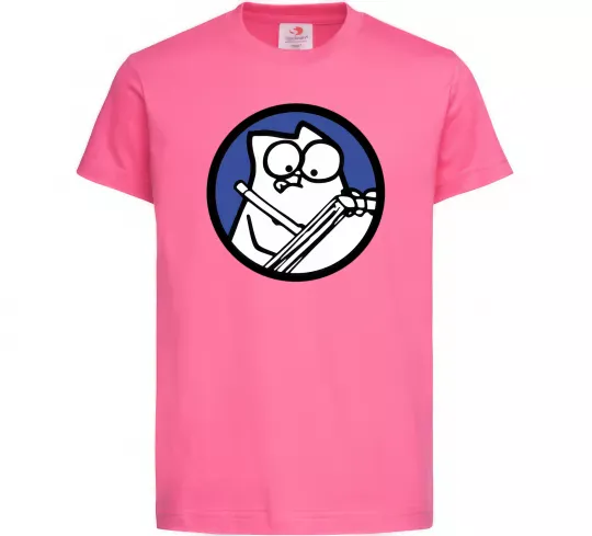 Детская футболка Paint Ярко-розовый фото