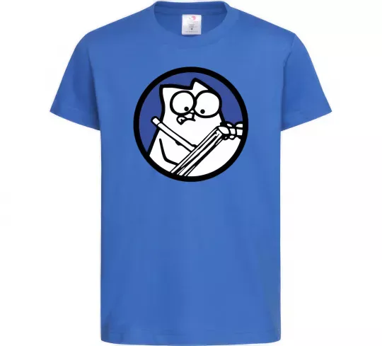 Детская футболка Paint Ярко-синий фото