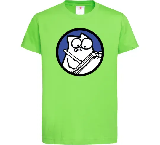 Детская футболка Paint Лаймовый фото