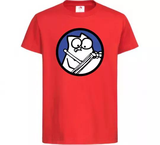 Детская футболка Paint Красный фото