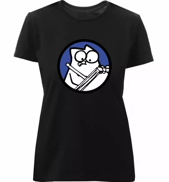 Женская премиум футболка Paint Черный фото