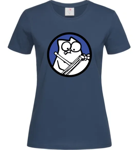 Женская футболка Paint Темно-синий фото