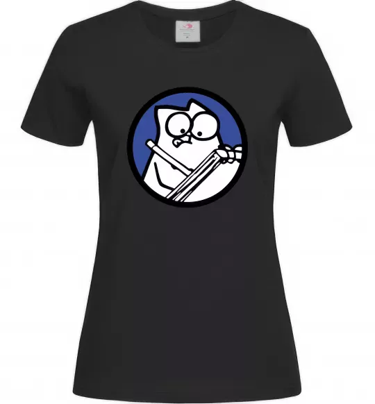 Женская футболка Paint Черный фото