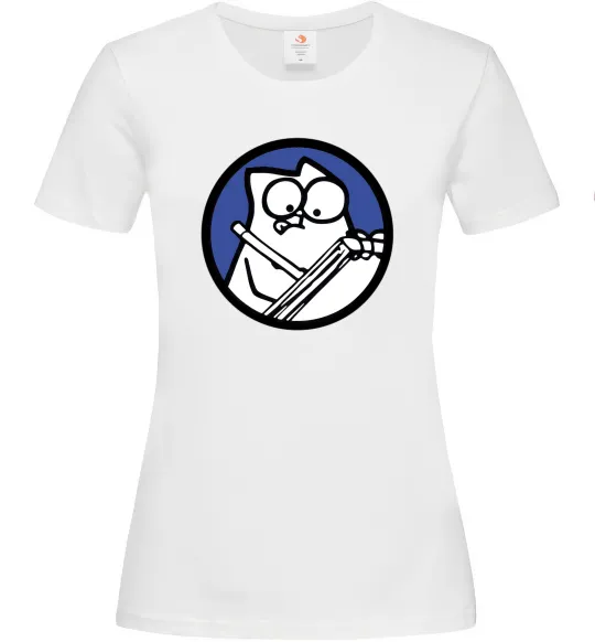 Женская футболка Paint Белый фото