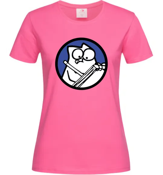 Женская футболка Paint Ярко-розовый фото